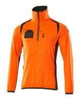 Mascot Accelerate Safe Fleecepullover – orange/dunkelanthrazit