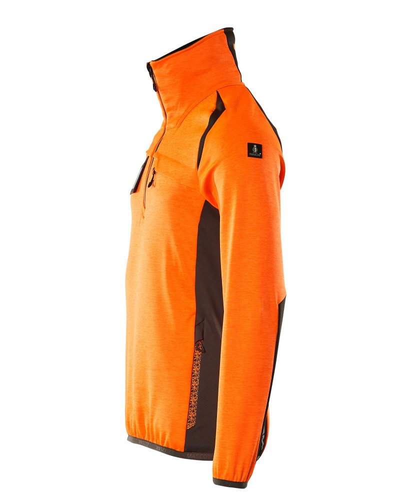 Mascot Accelerate Safe Fleecepullover – orange/dunkelanthrazit