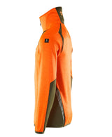 Mascot Accelerate Safe Fleecepullover – orange/moosgrün