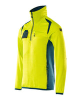 Mascot Accelerate Safe Fleecepullover – gelb/dunkelpetroleum