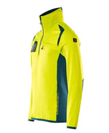 Mascot Accelerate Safe Fleecepullover – gelb/dunkelpetroleum