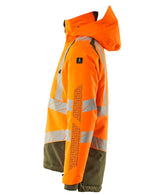Mascot Accelerate Safe Warn-Winterjacke zweifarbig – orange/moosgrün