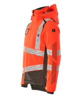 Mascot Accelerate Safe Warn-Winterjacke zweifarbig – rot/dunkelanthrazit