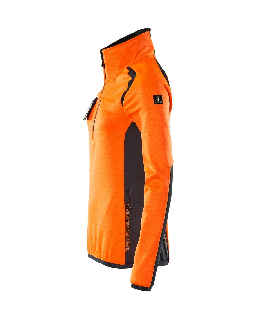 Mascot Damen Accelerate Safe Fleecepullover – orange/schwarzblau