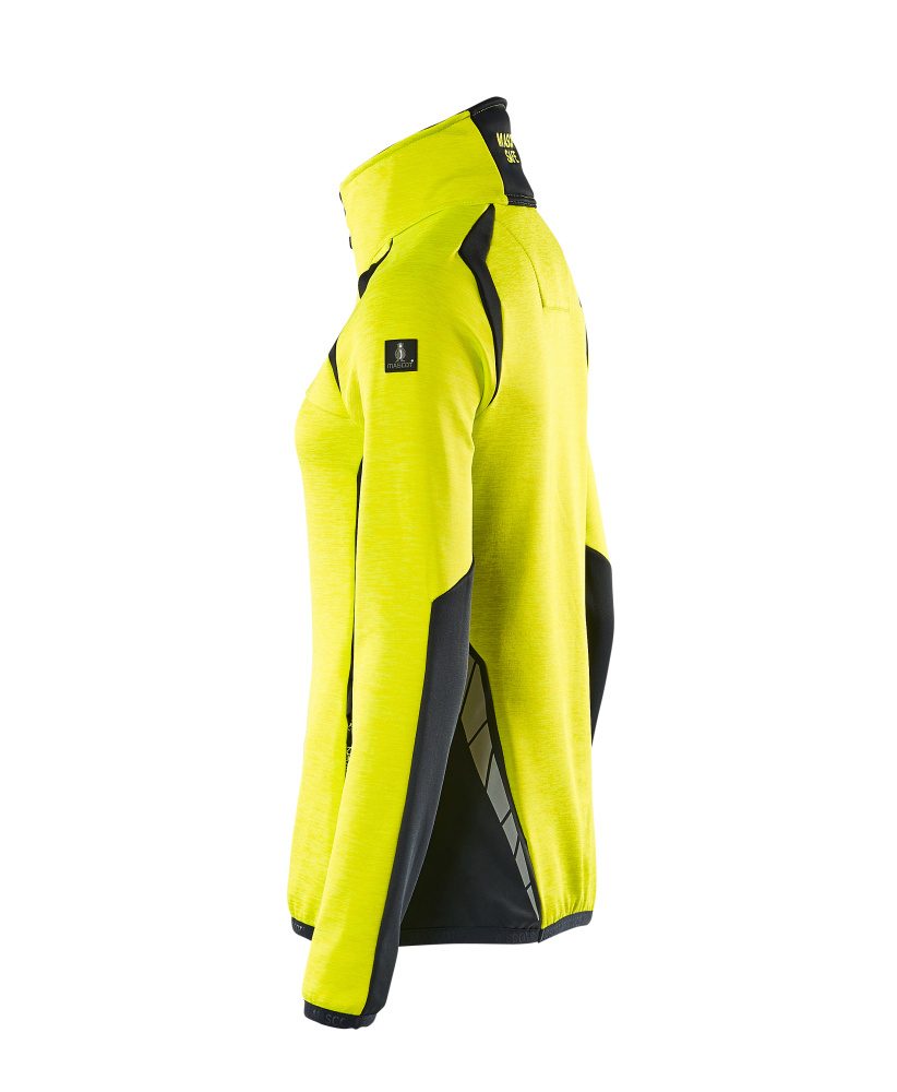 Mascot Damen Accelerate Safe Fleecepullover – gelb/schwarzblau