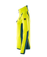 Mascot Damen Accelerate Safe Fleecepullover – gelb/dunkelpetroleum