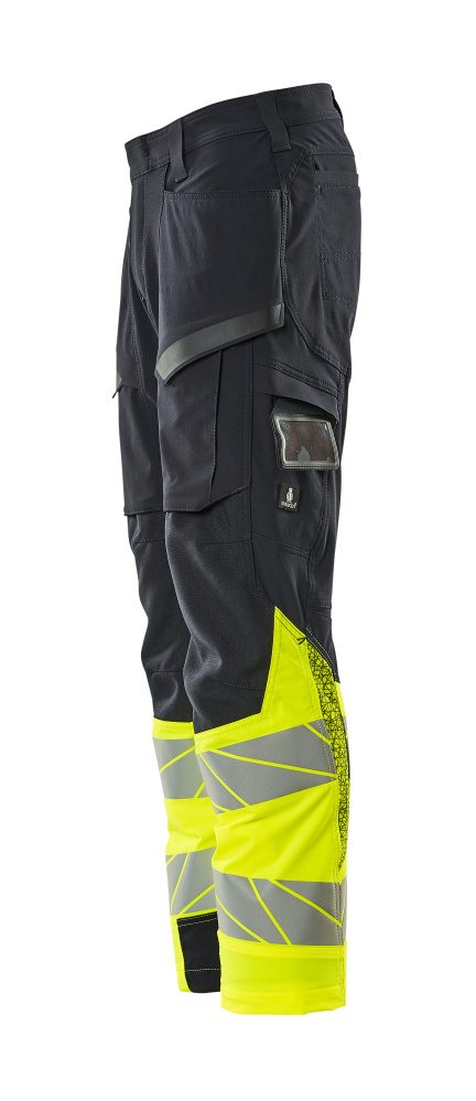 Mascot Kl.1 Accelerate Safe Warn Stretchbundhose – schwarzblau/gelb