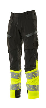 Mascot Kl.1 Accelerate Safe Warn Stretchbundhose – schwarz/gelb