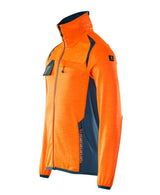Mascot Accelerate Safe Fleecejacke – orange/dunkelpetroleum