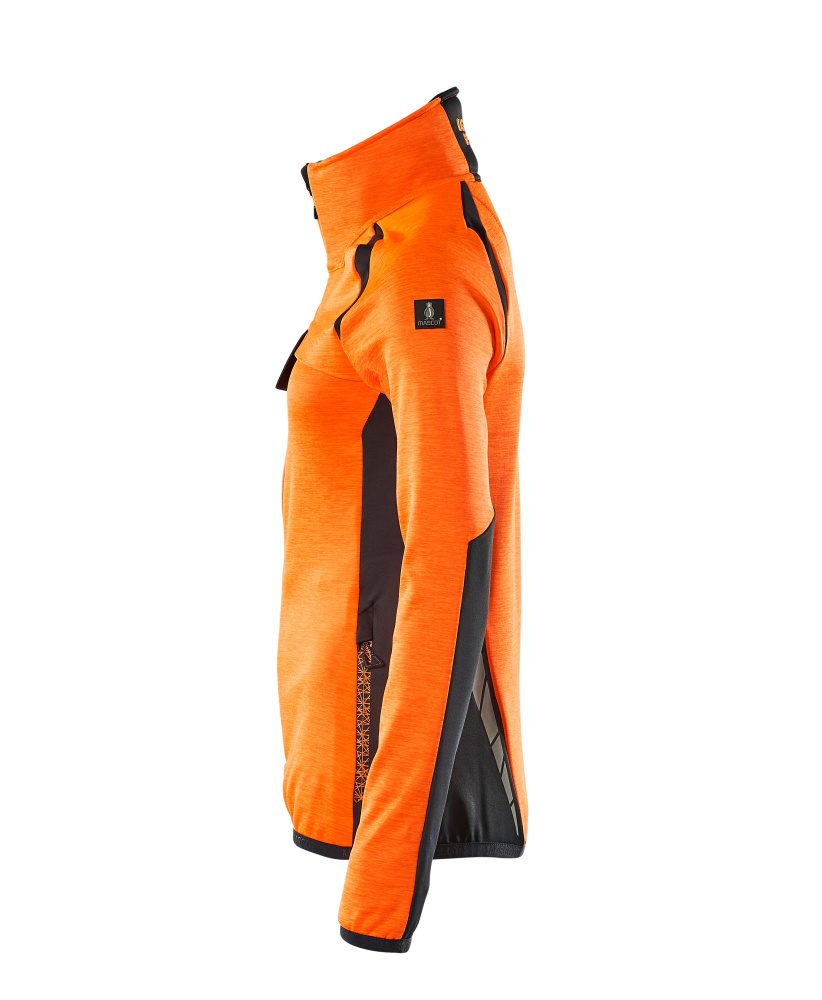 Mascot Damen Accelerate Safe Fleecejacke – orange/schwarzblau