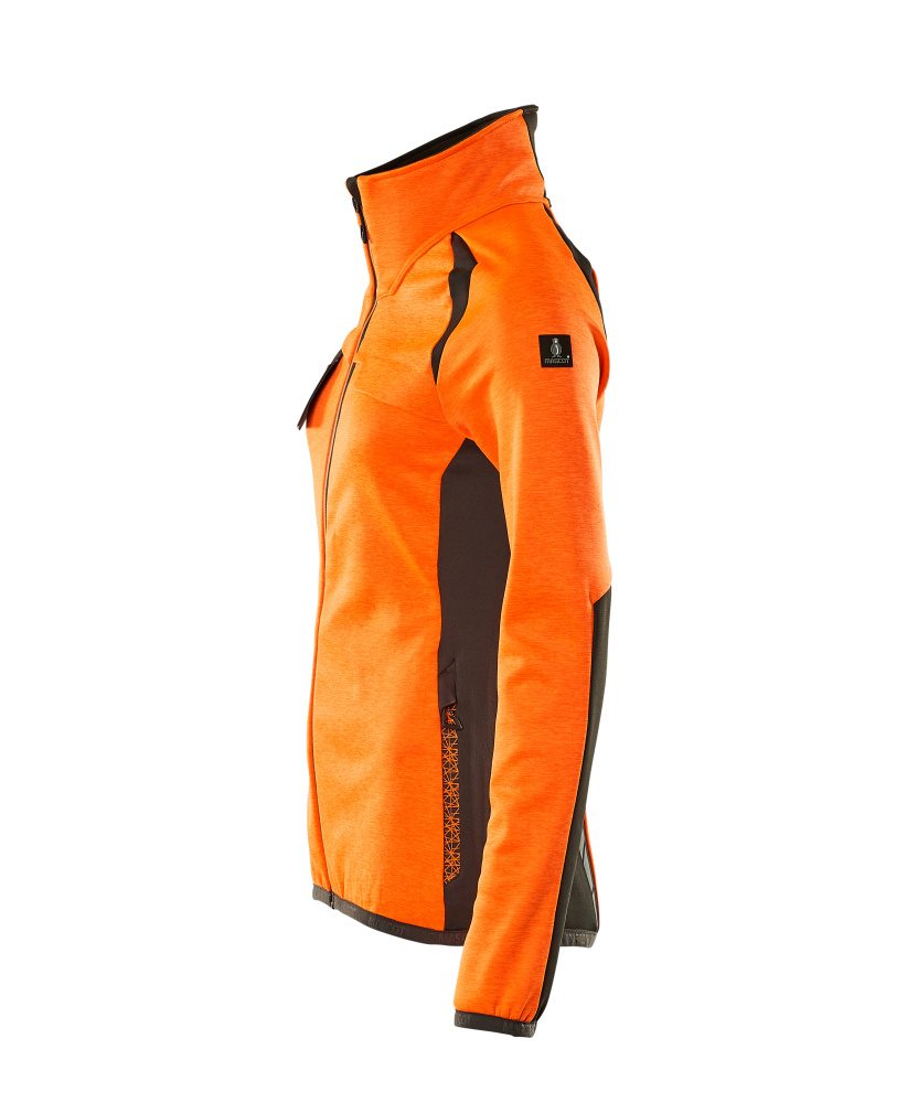 Mascot Damen Accelerate Safe Fleecejacke – orange/dunkelanthrazit