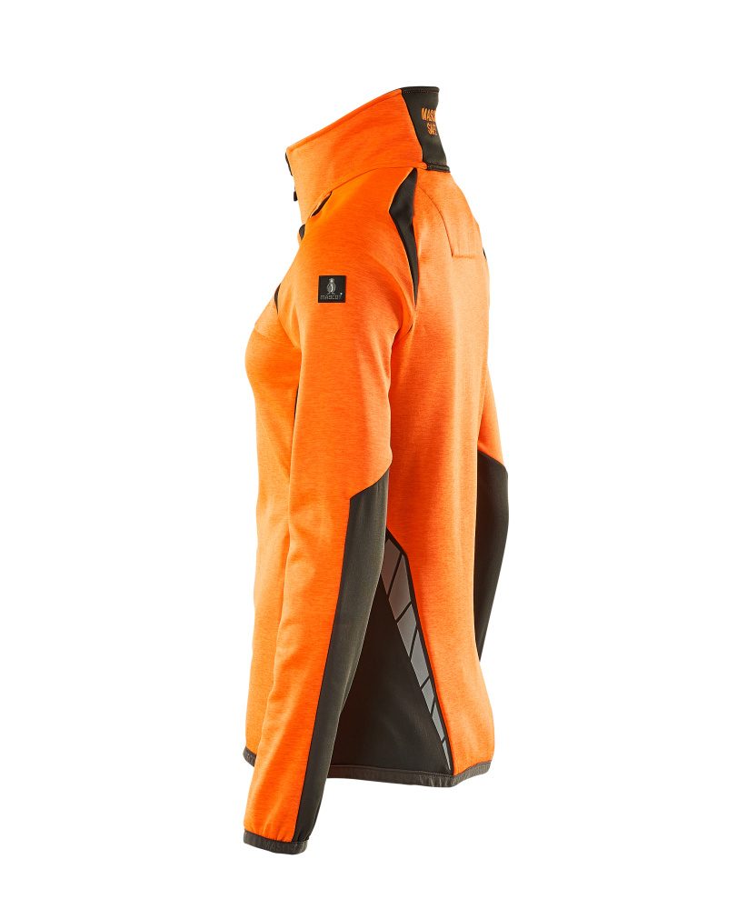 Mascot Damen Accelerate Safe Fleecejacke – orange/dunkelanthrazit