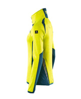 Mascot Damen Accelerate Safe Fleecejacke – gelb/dunkelpetroleum