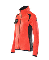 Mascot Damen Accelerate Safe Fleecejacke – rot/schwarzblau