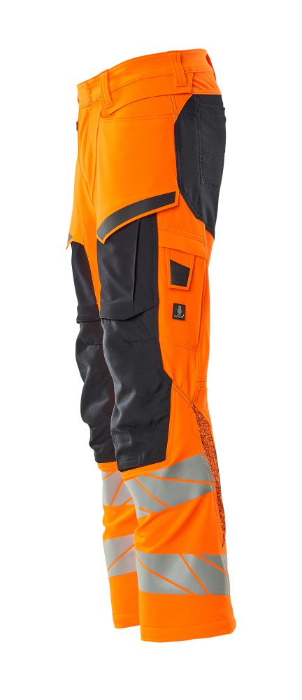 Mascot Accelerate Safe Masco Warnschutz Bundhose Stretch – orange/schwarzblau