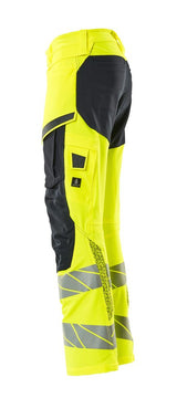 Mascot Accelerate Safe Masco Warnschutz Bundhose Stretch – gelb/schwarzblau