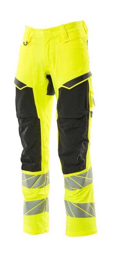 Mascot Accelerate Safe Masco Warnschutz Bundhose Stretch – gelb/schwarz
