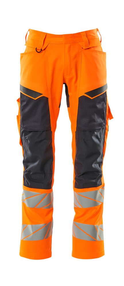 Mascot Accelerate Safe Warnschutz Bundhose Kl.2 – orange/schwarzblau