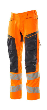 Mascot Accelerate Safe Warnschutz Bundhose Kl.2 – orange/schwarzblau
