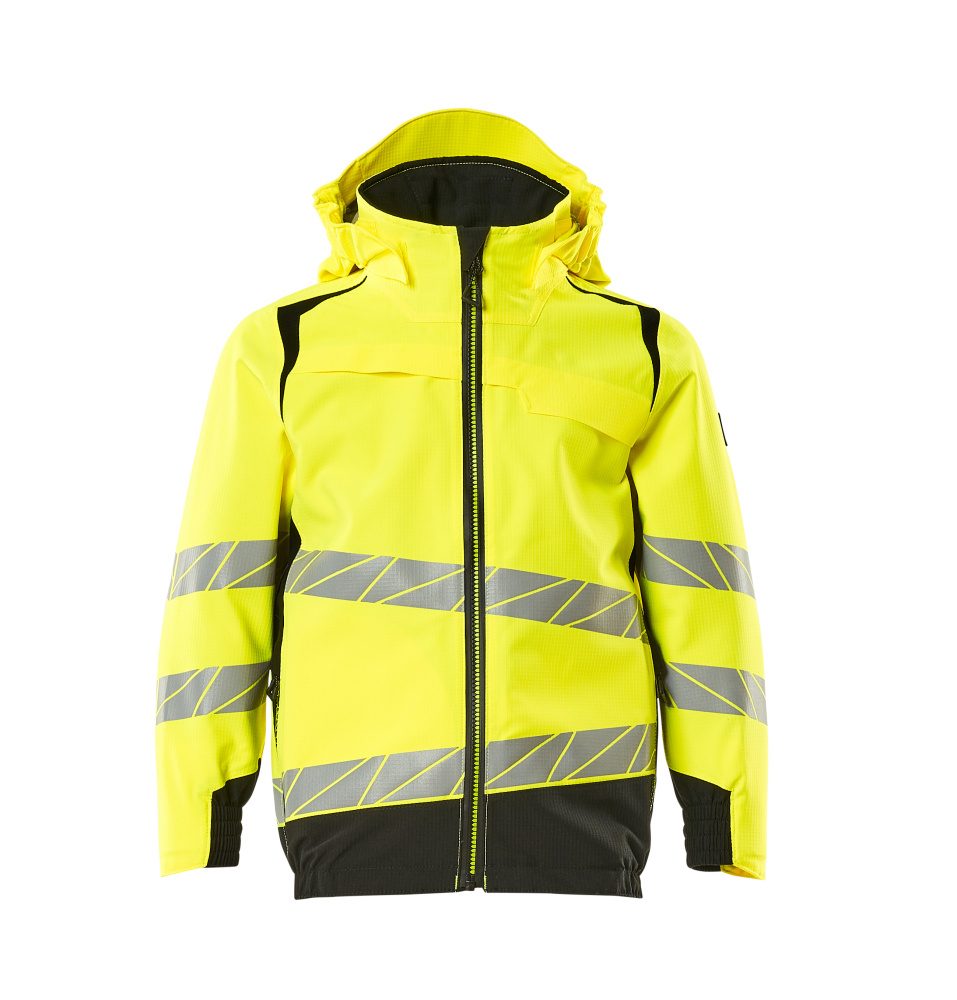 Mascot Accelerate Safe Kinder HiVis Hardshelljacke – gelb/schwarz