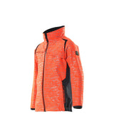 Mascot Accelerate Safe Kinder HiVis Softshelljacke – rot/schwarzblau