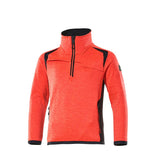 Mascot Accelerate Safe Kinder HiVis Fleecepullover – rot/schwarzblau