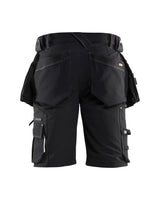 Blåkläder 1988 X1900 Stretch Handwerker-Shorts – schwarz