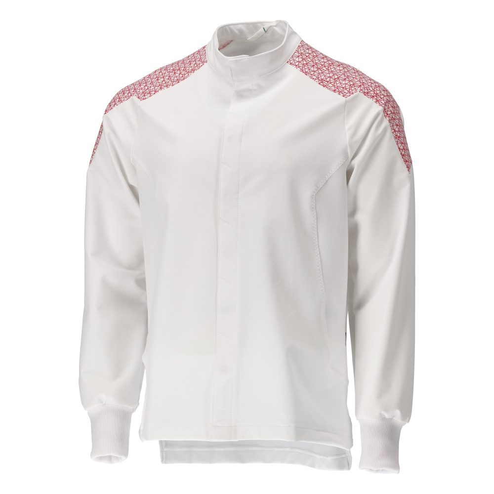 Mascot 20054-511 Food & Care Stretch Bundjacke – weiß/verkehrsrot