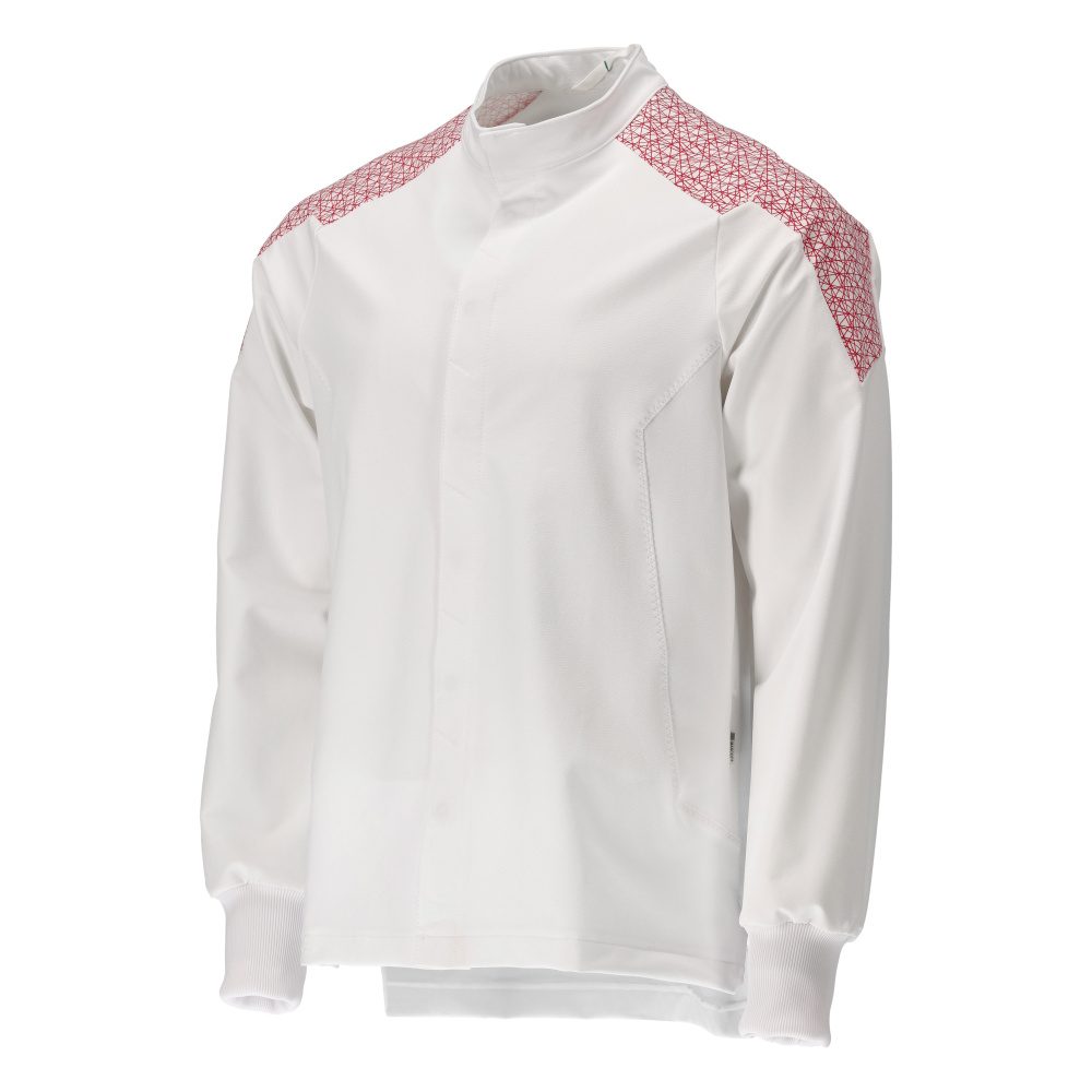 Mascot 20054-511 Food & Care Stretch Bundjacke – weiß/verkehrsrot