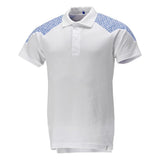 Mascot 20083-933 Food & Care Polo-Shirt – weiß/azurblau