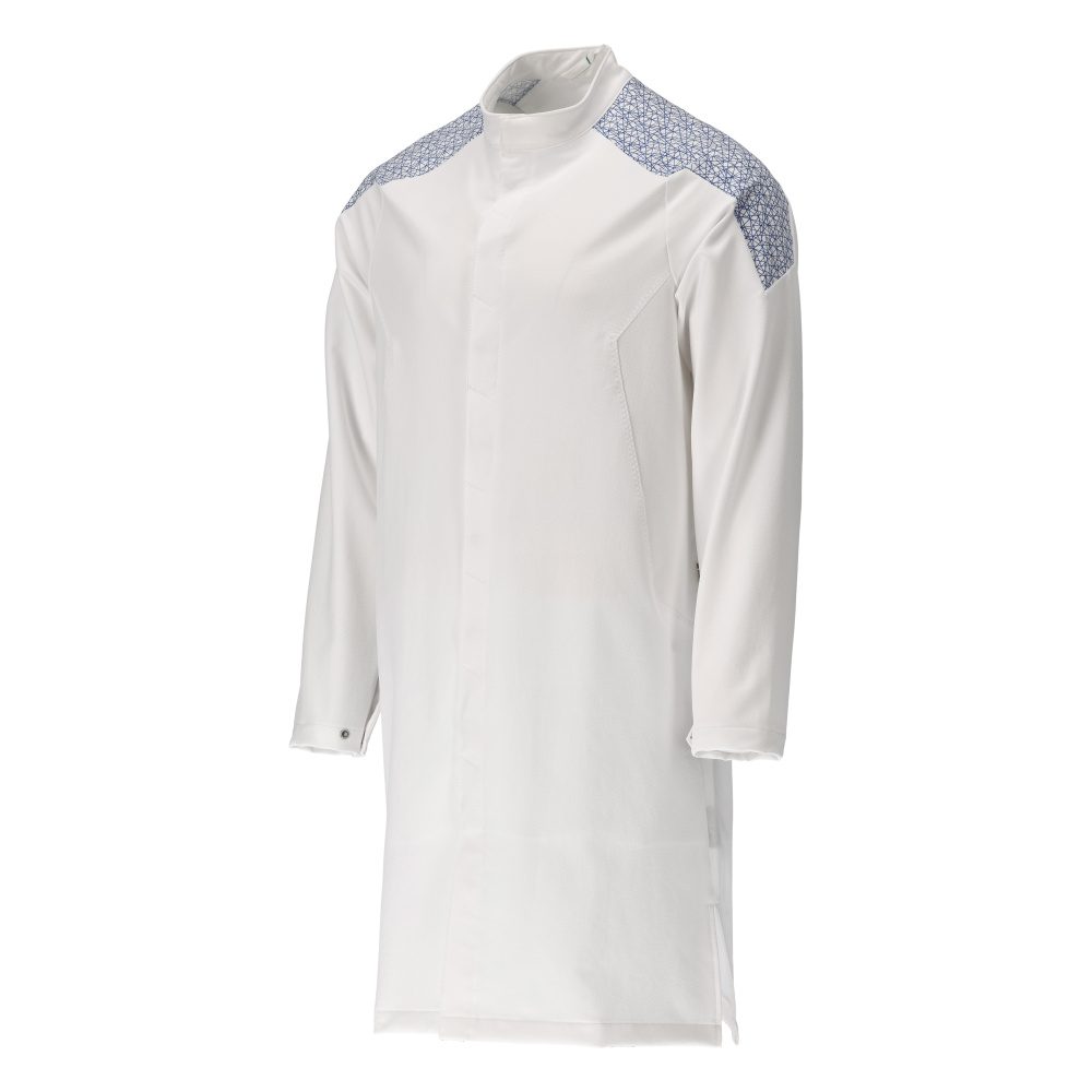 Mascot 20154-511 Food&Care Stretch Arbeitsmantel – weiß/azurblau