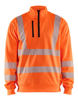 Blåkläder 3564 Warnschutz Zip-Sweatshirt Kl. 3 – orange