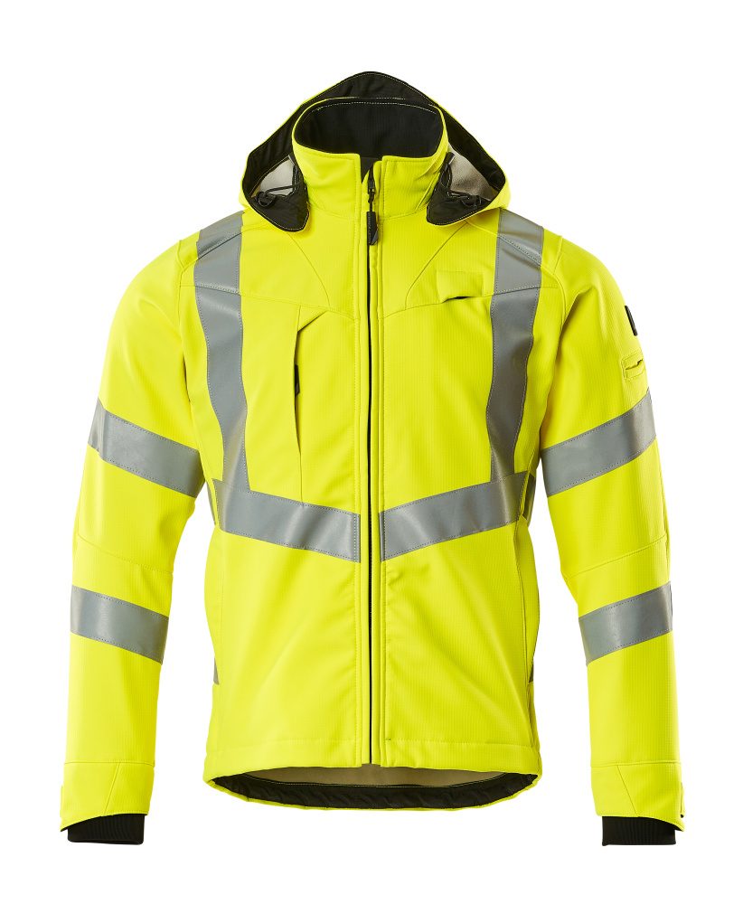 Mascot Blacklpool Safe einfarb Warn Softshelljacke – gelb