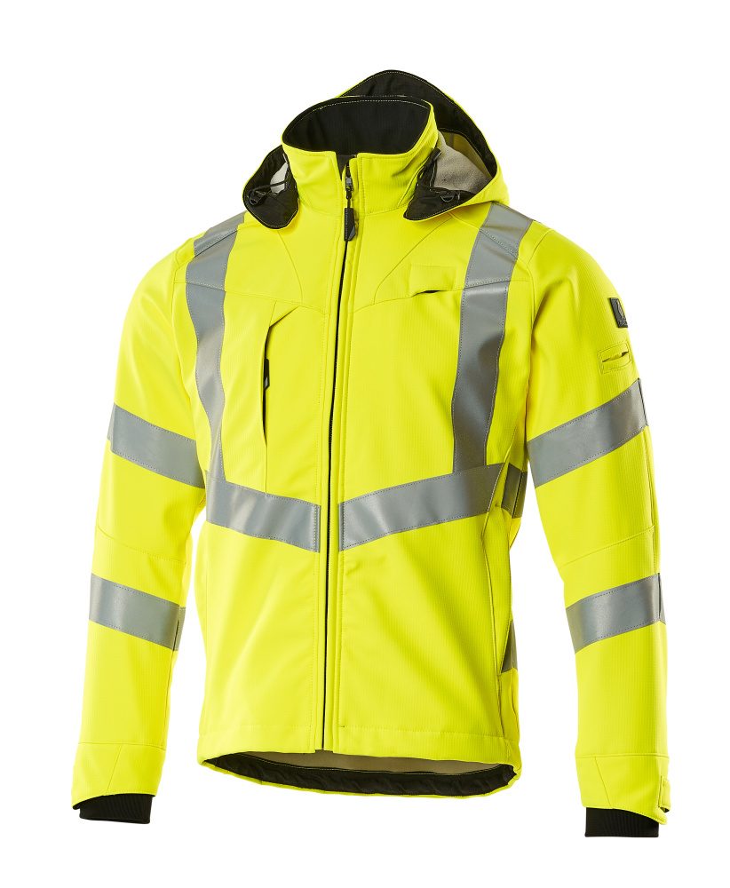 Mascot Blacklpool Safe einfarb Warn Softshelljacke – gelb