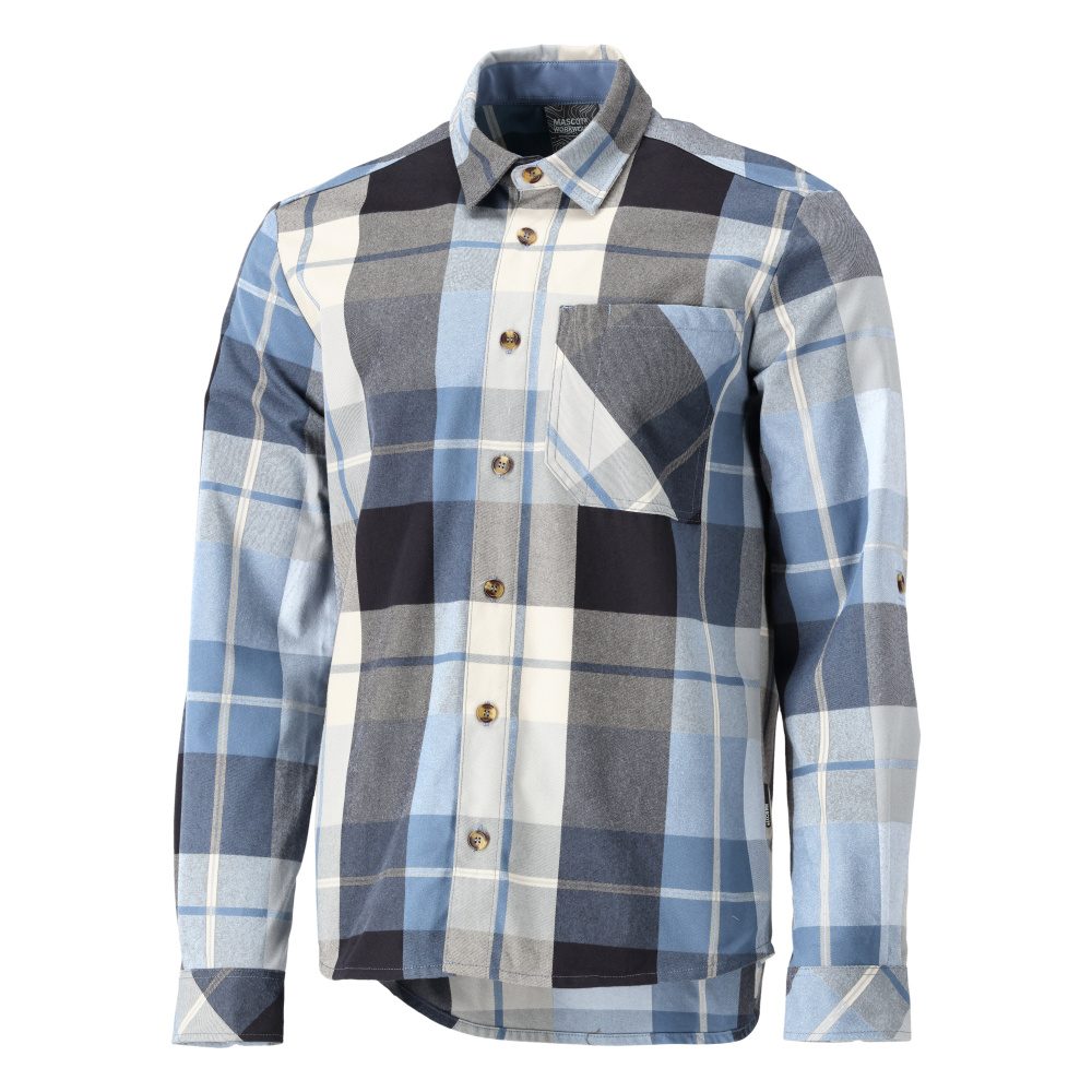Mascot 22904-446 Customized Flanellhemd – schwarzblau-kariert