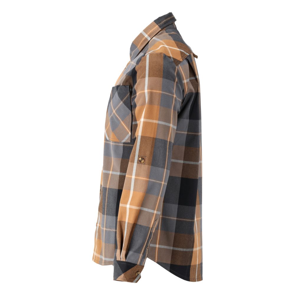 Mascot 22904-446 Customized Flanellhemd – nussbraun-kariert