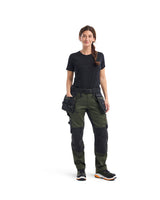 Blåkläder Damen Stretch 7170 Arbeitshose – waldgrün/schwarz