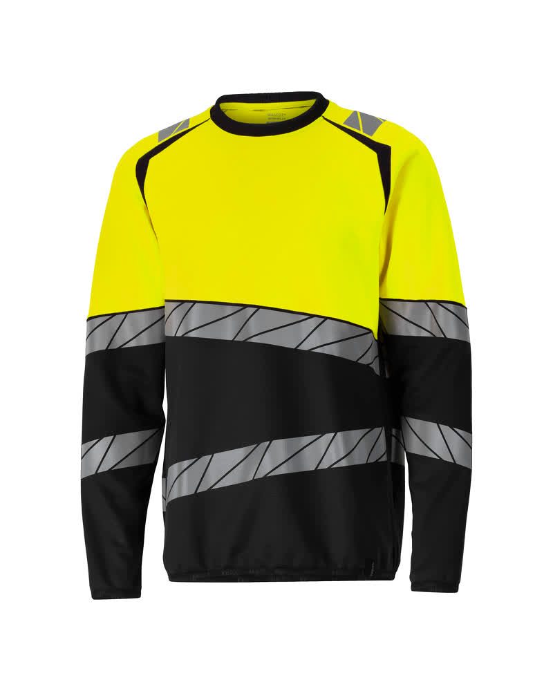Mascot Accelerate Safe Warnschutz-Sweatshirt – schwarz/leuchtgelb