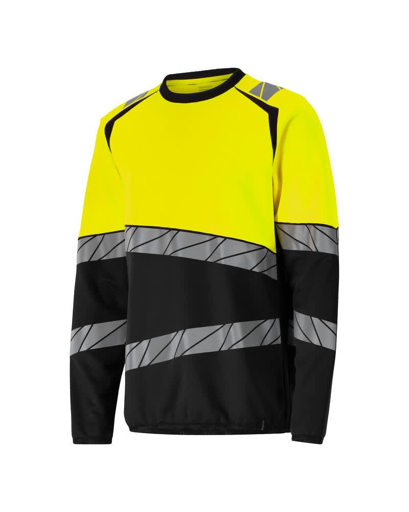 Mascot Accelerate Safe Warnschutz-Sweatshirt – schwarz/leuchtgelb