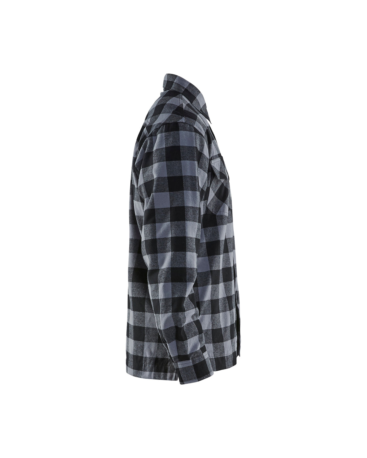 Blåkläder 3225 Gefüttertes Flanellhemd – dunkelgrau/schwarz