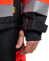 Blåkläder 4780 Warnschutz Winterjacke – rot/schwarz