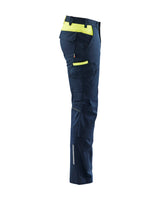 Blåkläder 1448 Industrie Stretch Bundhose – dunkelmarine/gelb