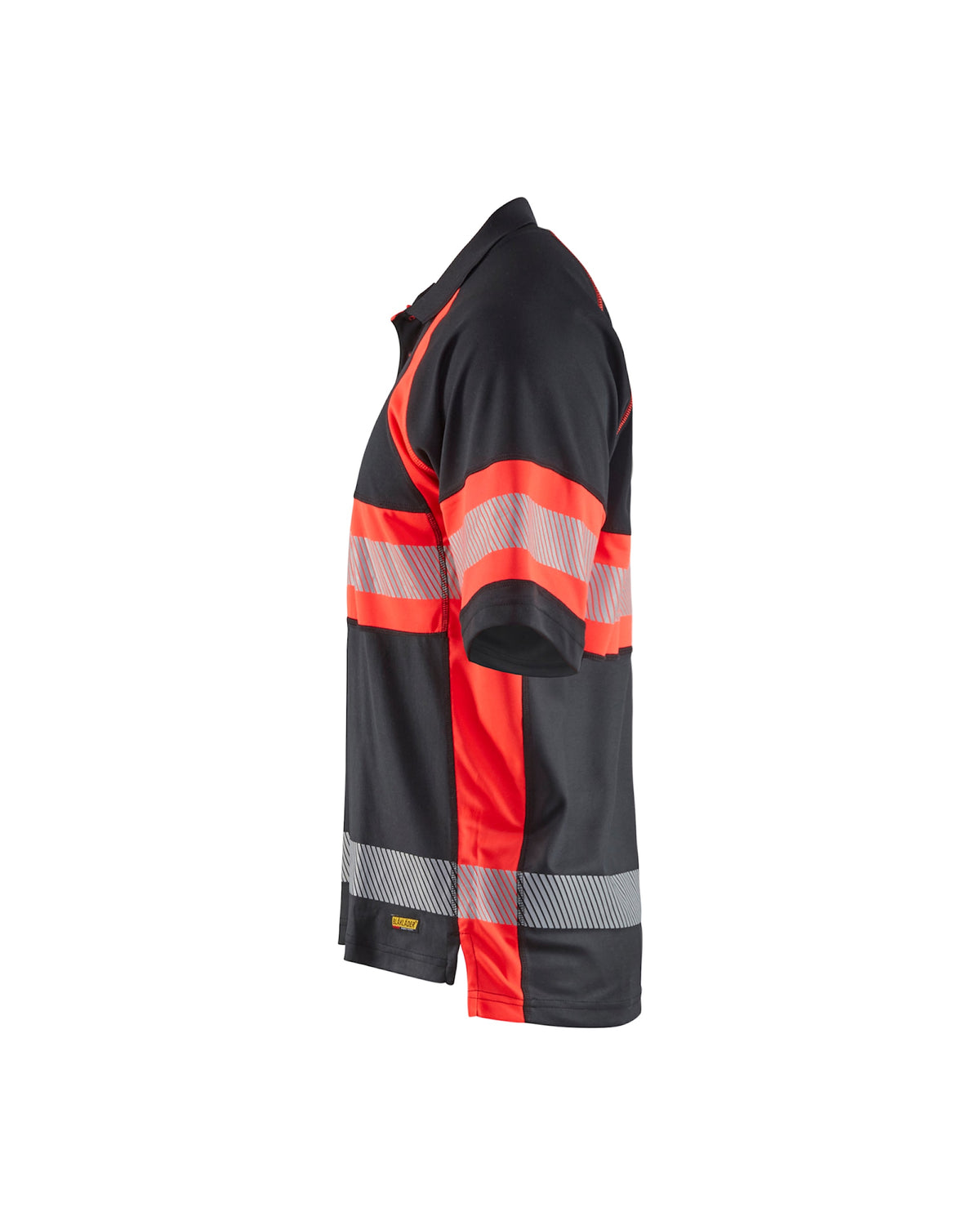 Blåkläder 3338 Warnschutz Polo-Shirt – schwarz/rot