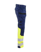 Blåkläder 1558 Warnschutz Stretch Handwerkerhose – marine/gelb