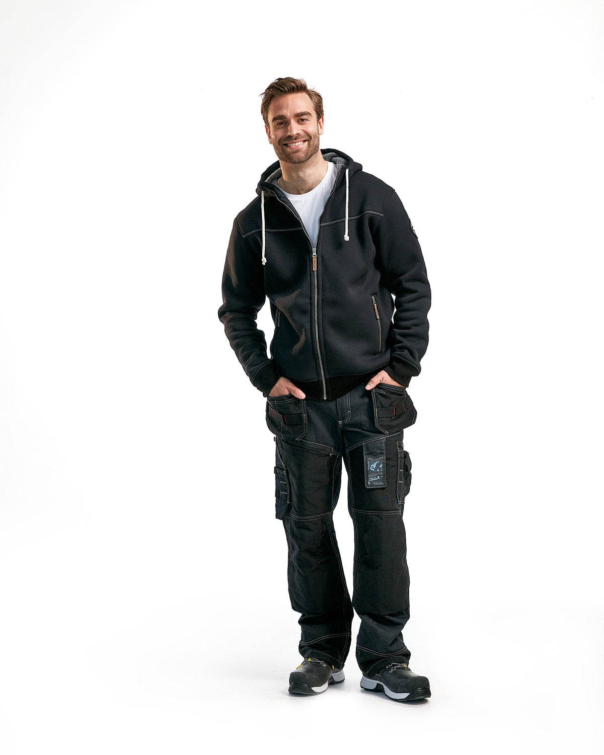 Blåkläder 4933 gefüttert Kapuzen-Sweatjacke – schwarz