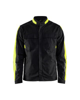 Blåkläder 4444 Industrie Stretch Bundjacke – schwarz/gelb