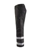 Blåkläder 1451 Reflexstreifen Bundhose Service schwarz – schwarz
