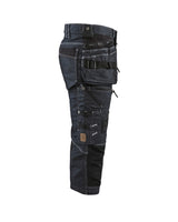 Blåkläder 1991 Jeans-Piratenhose Stretch X1900 – marine/schwarz