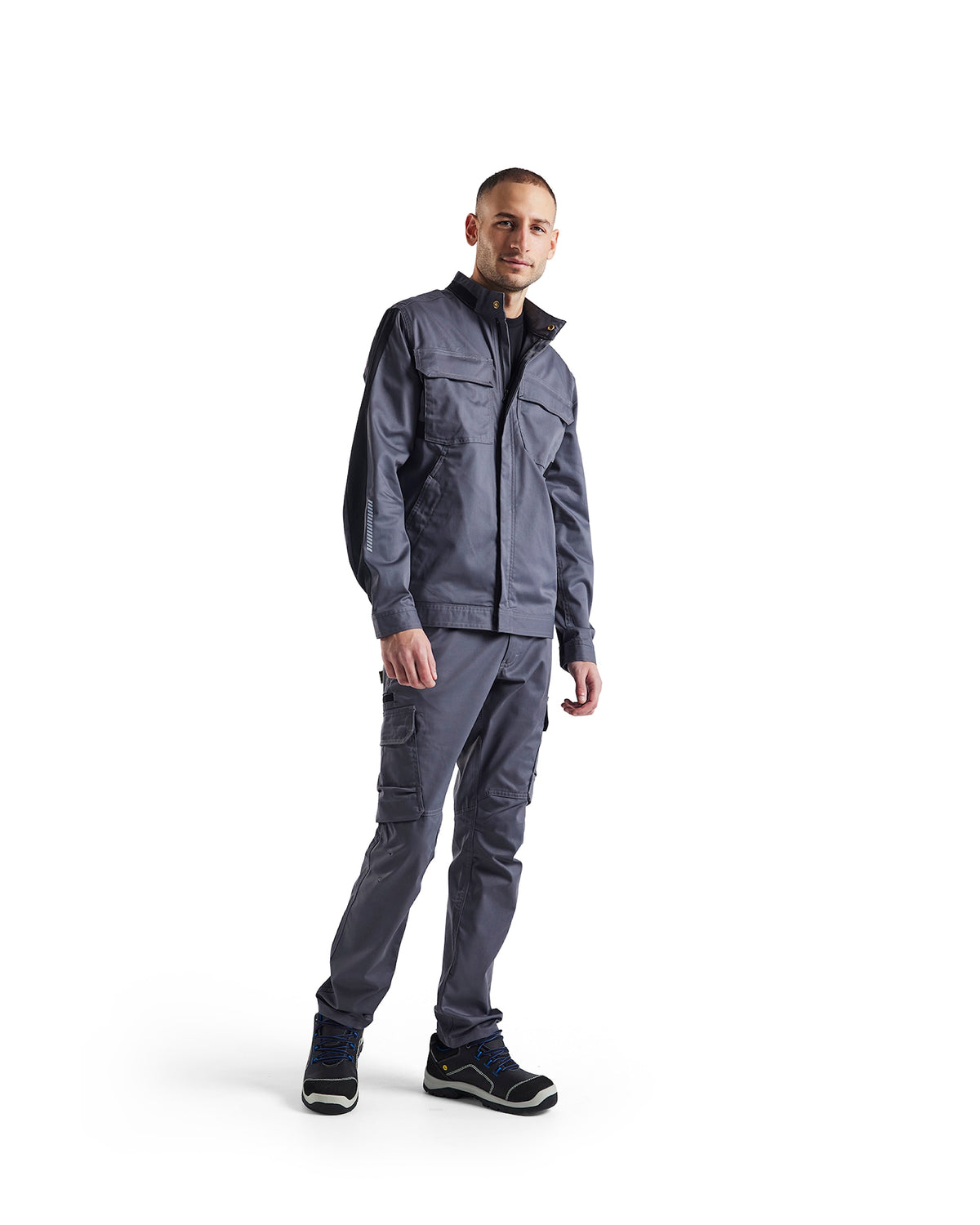 Blåkläder 4444 Industrie Stretch Bundjacke – mittelgrau/schwarz