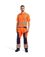Blåkläder m. UV-Schutz 3391 Warnschutz Polo-Shirt – orange